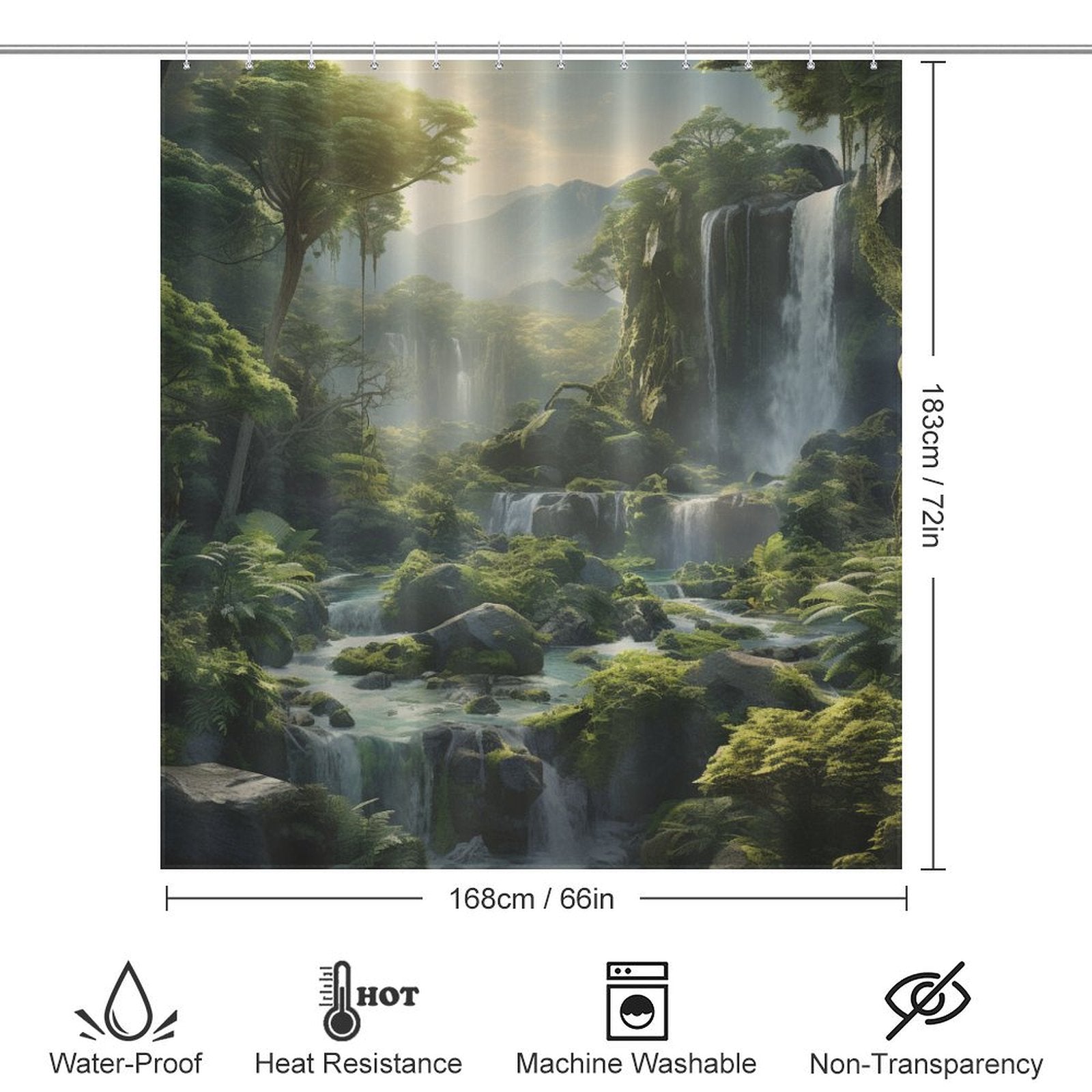 Outdoor Nature Shower Curtain