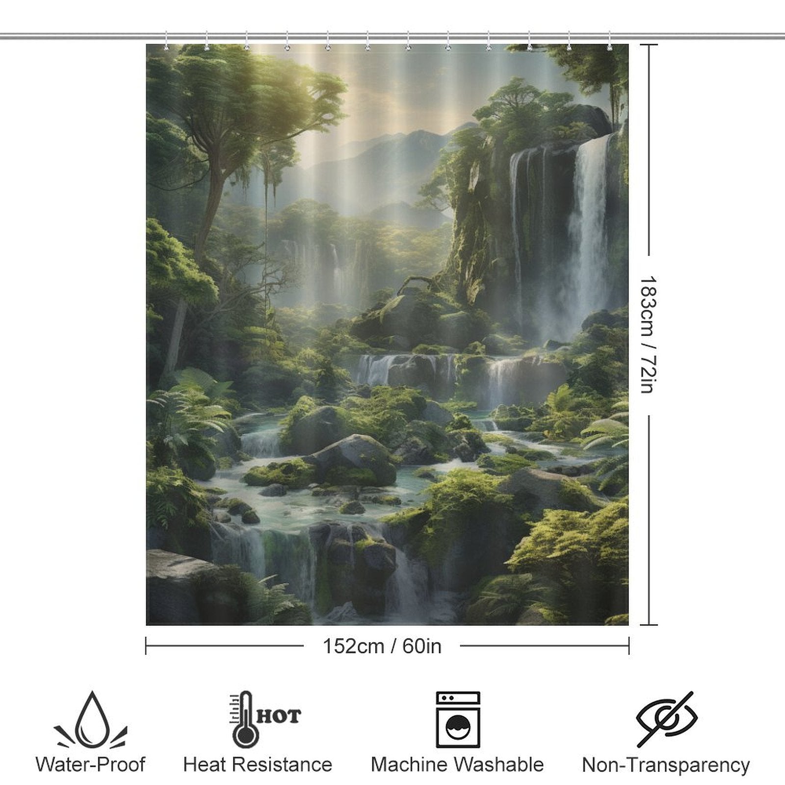 Outdoor Nature Shower Curtain