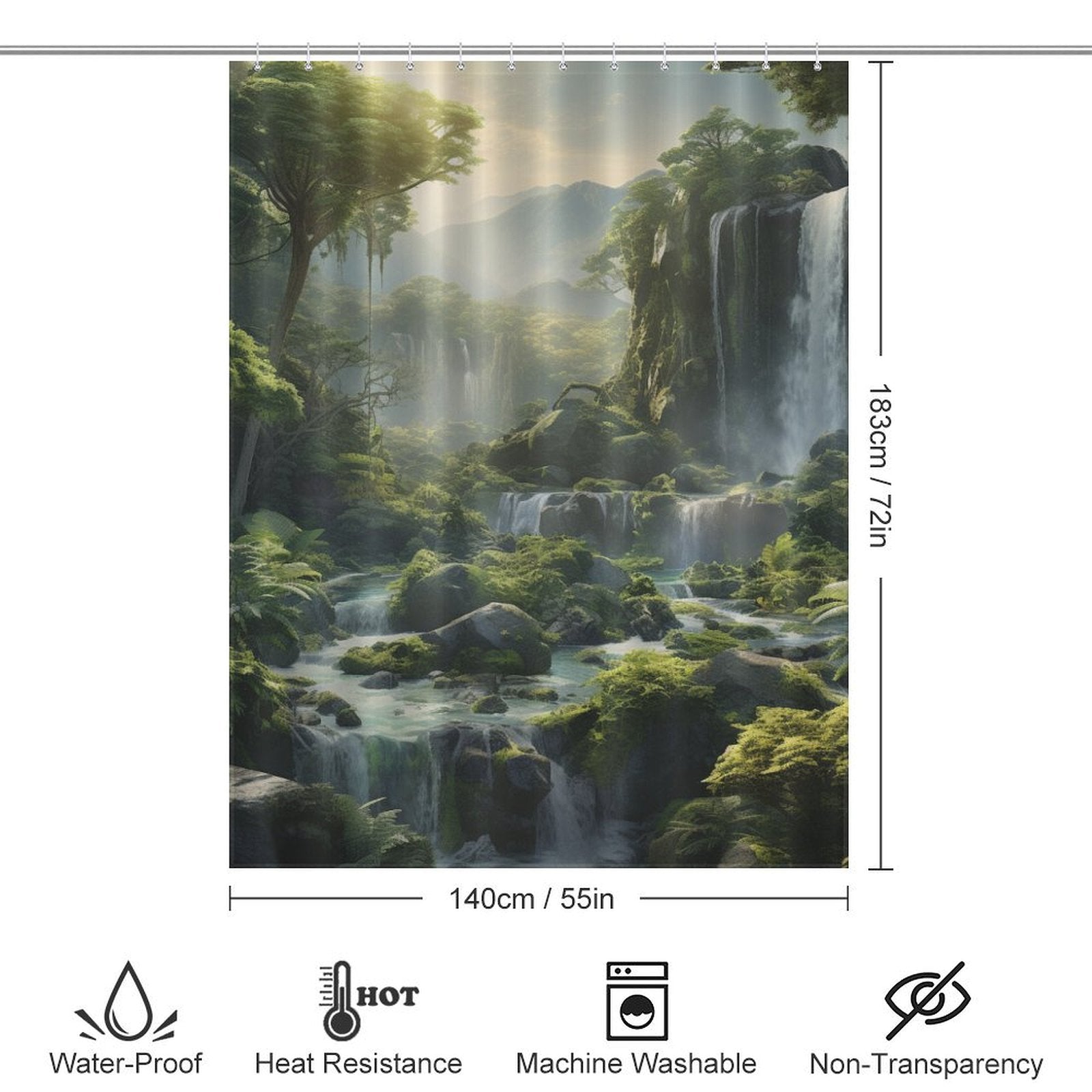 Outdoor Nature Shower Curtain