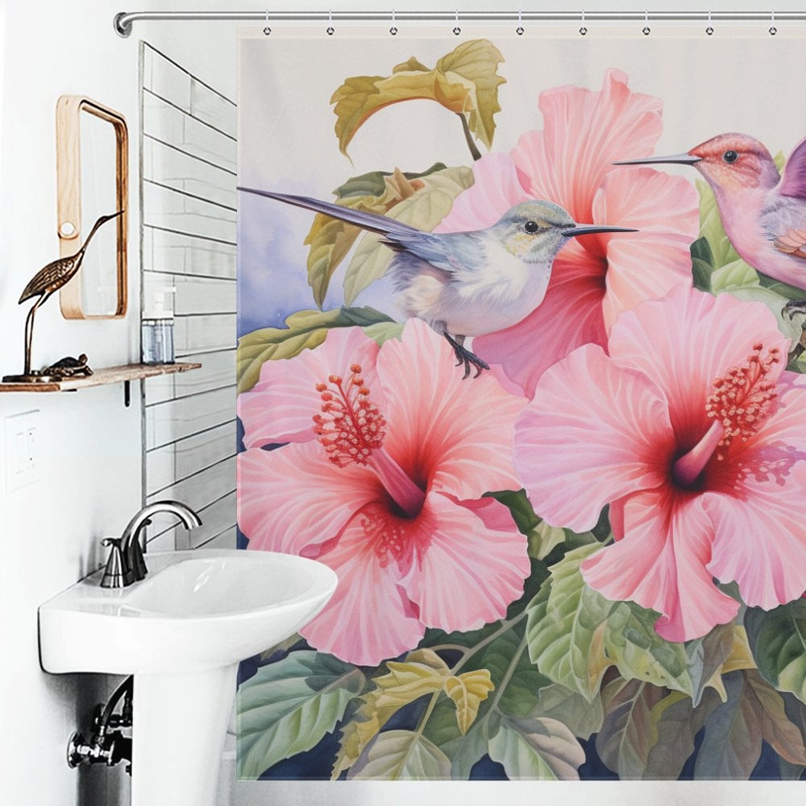 ParadiseDroplets Hibiscus Shower Curtain