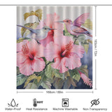 ParadiseDroplets Hibiscus Shower Curtain