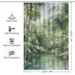 Paradise Canopy Palm Shower Curtain