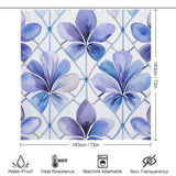 Pastel Luxury Periwinkle Shower Curtain