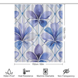 Pastel Luxury Periwinkle Shower Curtain