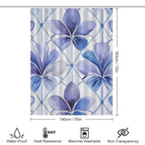 Pastel Luxury Periwinkle Shower Curtain