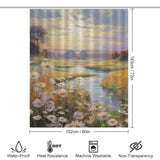 Pastoral Bliss Spring Flowers Shower Curtain