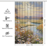 Pastoral Bliss Spring Flowers Shower Curtain