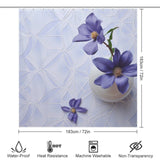 Peaceful Periwinkle Shower Curtain