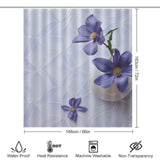 Peaceful Periwinkle Shower Curtain