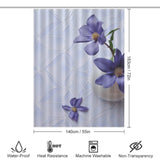 Peaceful Periwinkle Shower Curtain