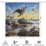 Pelican Beach Shower Curtain Tropical Escape