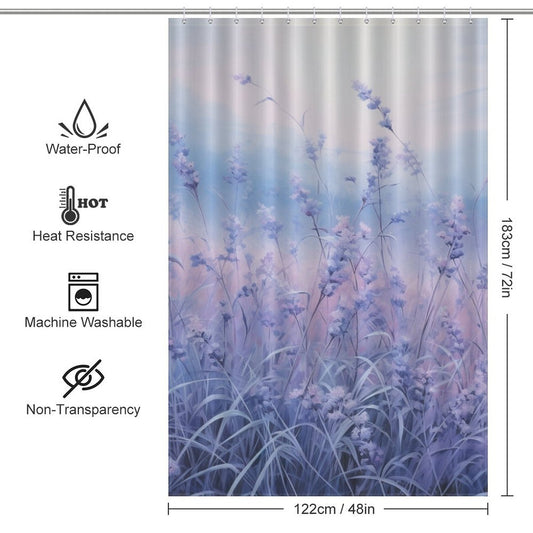  Periwinkle Shower Curtain