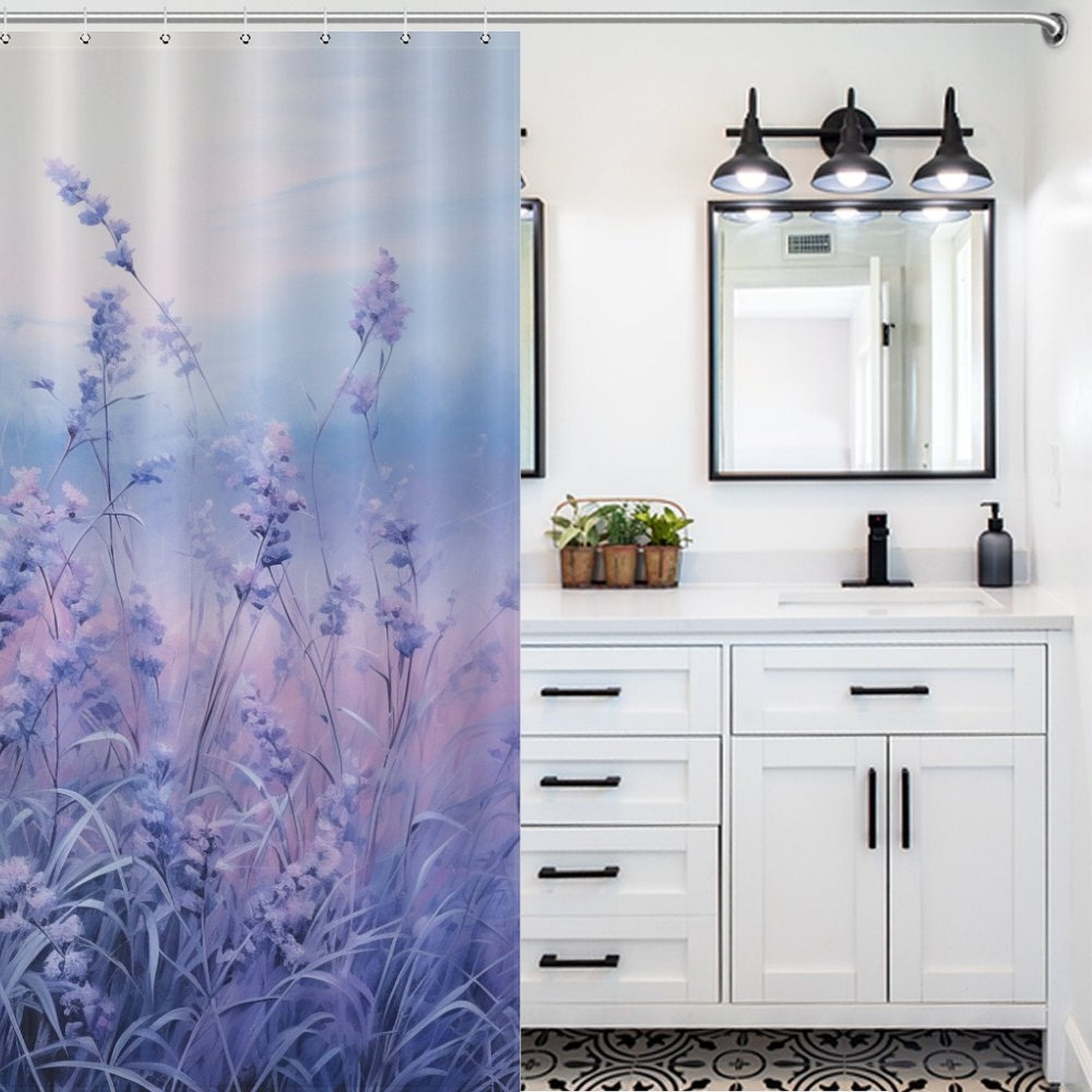  Periwinkle Shower Curtain