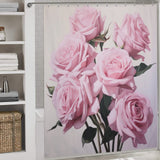 Petal Perfection Pink Rose Shower Curtain