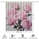 Petal Perfection Pink Rose Shower Curtain