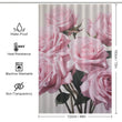 Petal Perfection Pink Rose Shower Curtain