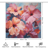 PetalsAndFoliage Hibiscus Shower Curtain