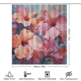 PetalsAndFoliage Hibiscus Shower Curtain