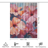 PetalsAndFoliage Hibiscus Shower Curtain