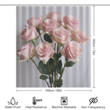 Pink Rose Shower Curtain