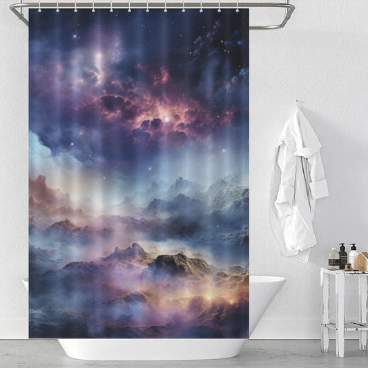 Planetary Space Shower Curtain