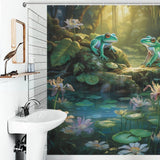 Playful Frog Shower Curtain