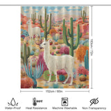 Playful Llama Shower Curtain