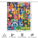 Playful Parade Alphabet Shower Curtain