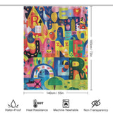 Playful Parade Alphabet Shower Curtain