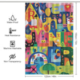 Playful Parade Alphabet Shower Curtain