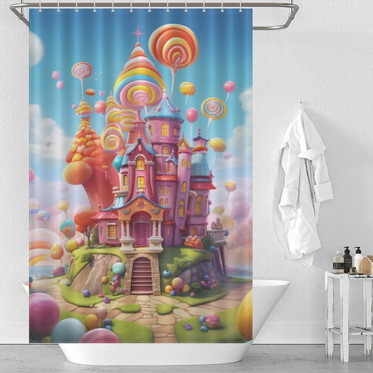 Playful Sweet Candies Shower Curtain