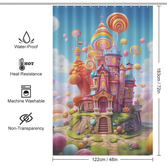 Playful Sweet Candies Shower Curtain