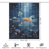 Playful goldfish shower curtain Joy 