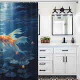 Playful goldfish shower curtain Joy 