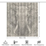 Powerful Elephant Shower Curtain