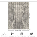 Powerful Elephant Shower Curtain