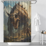 Primitive Dinosaurs Shower Curtain