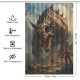 Primitive Dinosaurs Shower Curtain