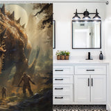 Primitive Dinosaurs Shower Curtain