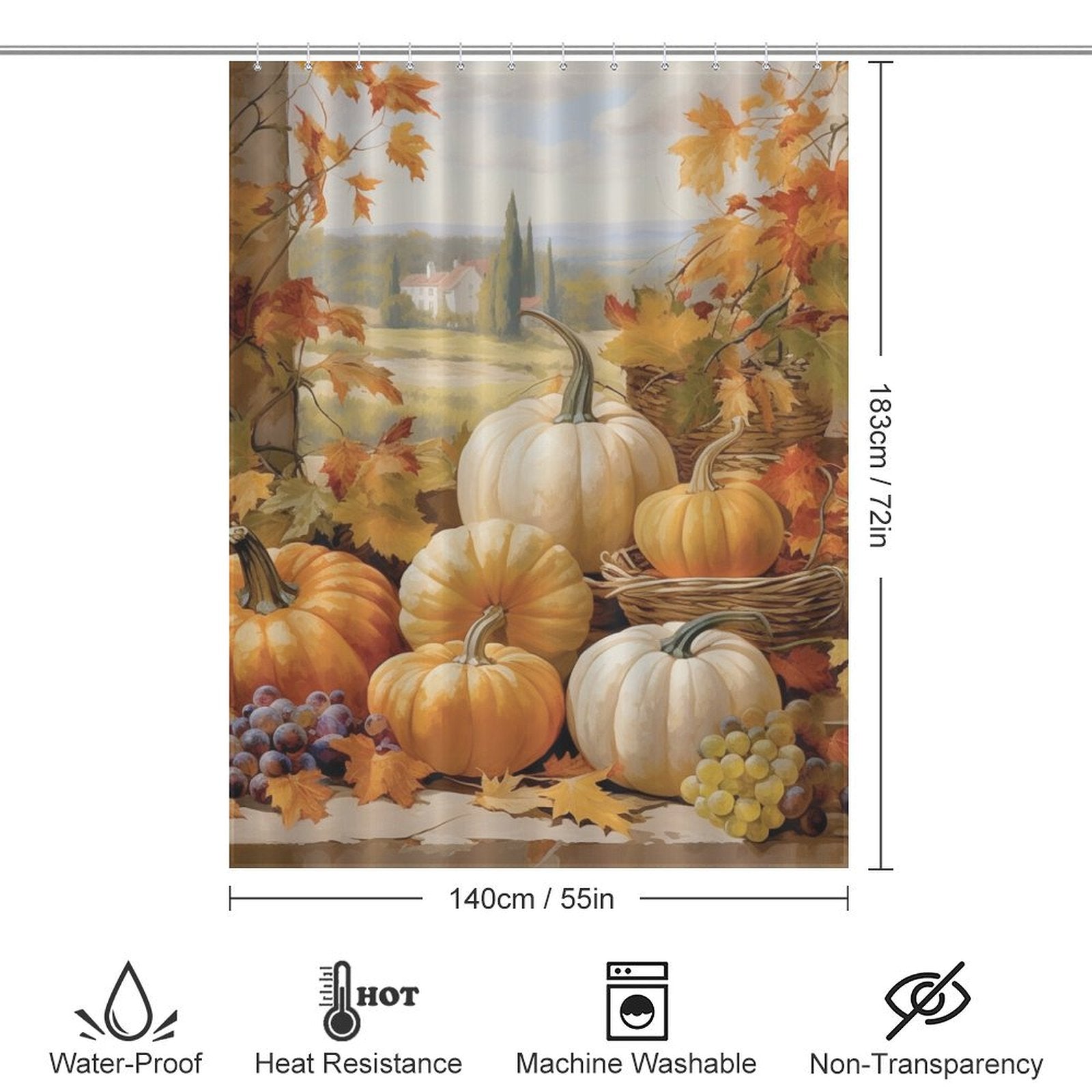 PumpkinPatch Pumpkin Shower Curtain