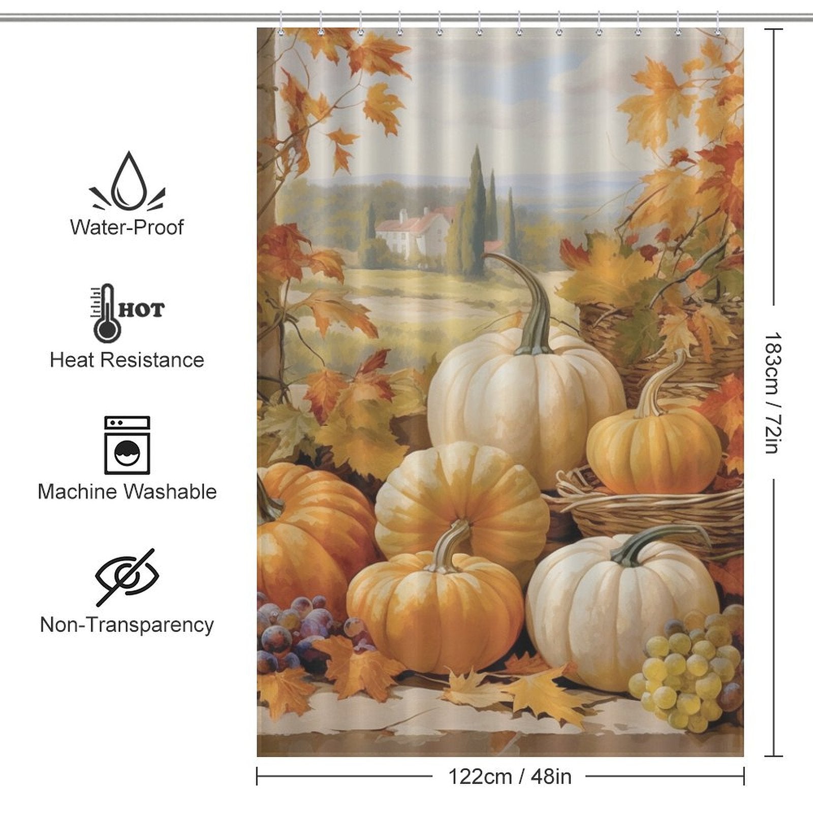 PumpkinPatch Pumpkin Shower Curtain