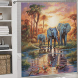 Radiant Happiness Happy Elephant Shower Curtain