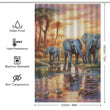 Radiant Happiness Happy Elephant Shower Curtain