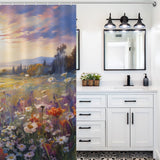Radiant Meadow Spring Flowers Shower Curtain