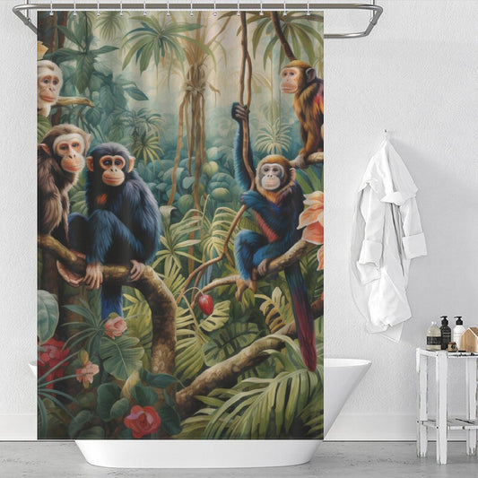 Rainforest Antics Monkey Shower Curtain