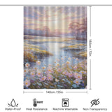 Renewal Blooms Spring Flowers Shower Curtain