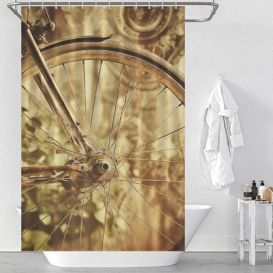 Ride-On Bicycle Shower Curtain