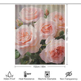 RoseRomance Pink Rose Shower Curtain