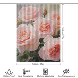 RoseRomance Pink Rose Shower Curtain