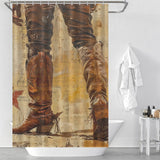 Rugged Textures Cowboy Shower Curtain